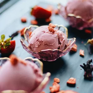 Sorvete de Frutas com Sementes e Chocolate
